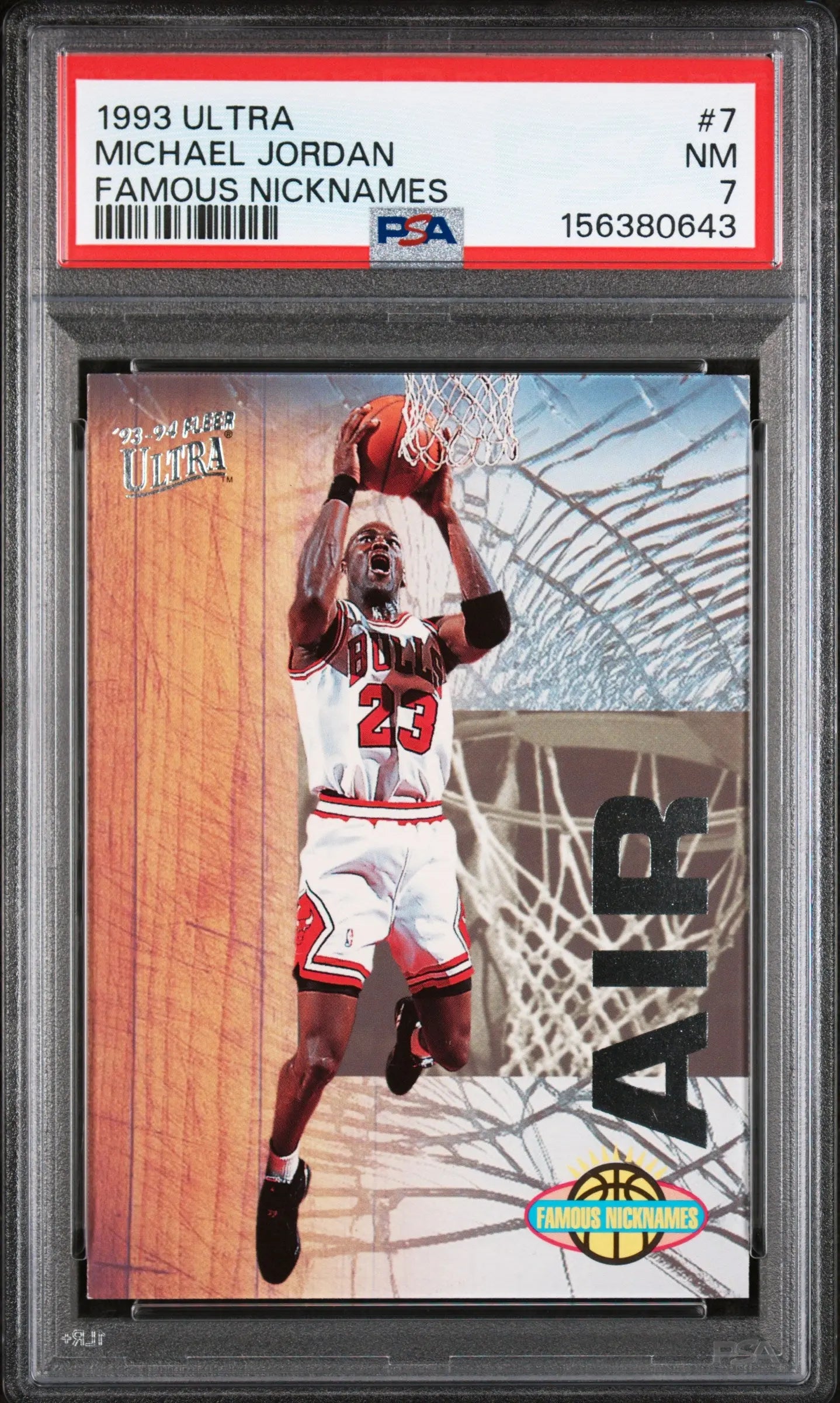 1993 Fleer Ultra Famous Nicknames Michael Jordan PSA 7 
