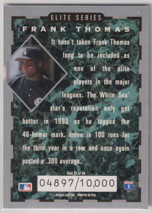 1993 Leaf Elite Series Frank Thomas /10000 