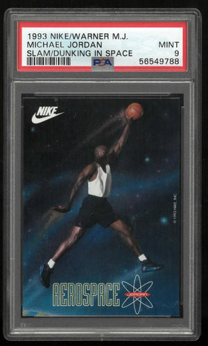 1993 Nike/Warner Aerospace Michael Jordan Slam Dunking In Space PSA 9 