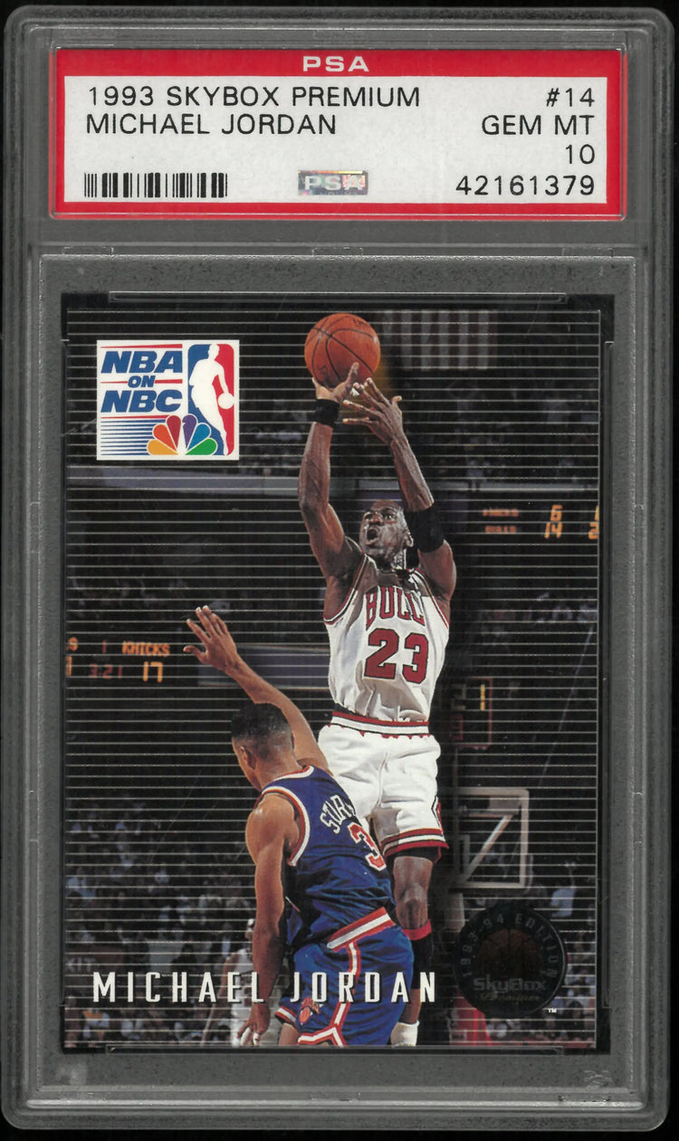 1993 Skybox Premium Michael Jordan #14 PSA 10 NBA ON NBC 