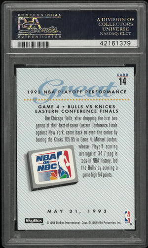 1993 Skybox Premium Michael Jordan #14 PSA 10 NBA ON NBC 