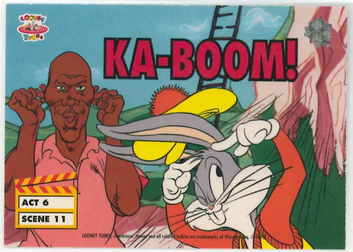 1993 Upper Deck Looney Tunes KA-BOOM! Michael Jordan/Buggs Bunny 