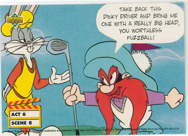 1993 Upper Deck Looney Tunes KA-BOOM! Michael Jordan/Buggs Bunny 