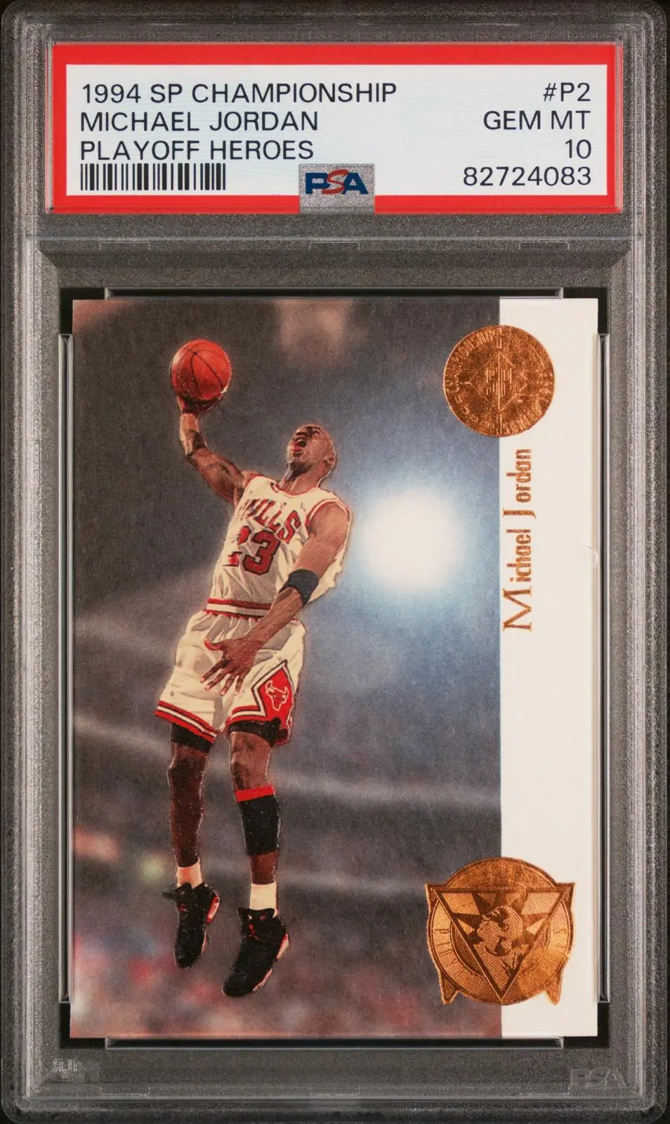 1994-95 Upper Deck SP Championship Series Playoff Heroes Michael Jordan PSA 10 