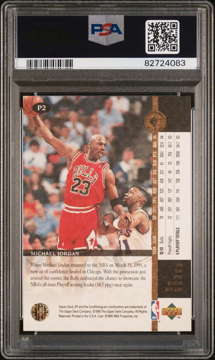 1994-95 Upper Deck SP Championship Series Playoff Heroes Michael Jordan PSA 10 