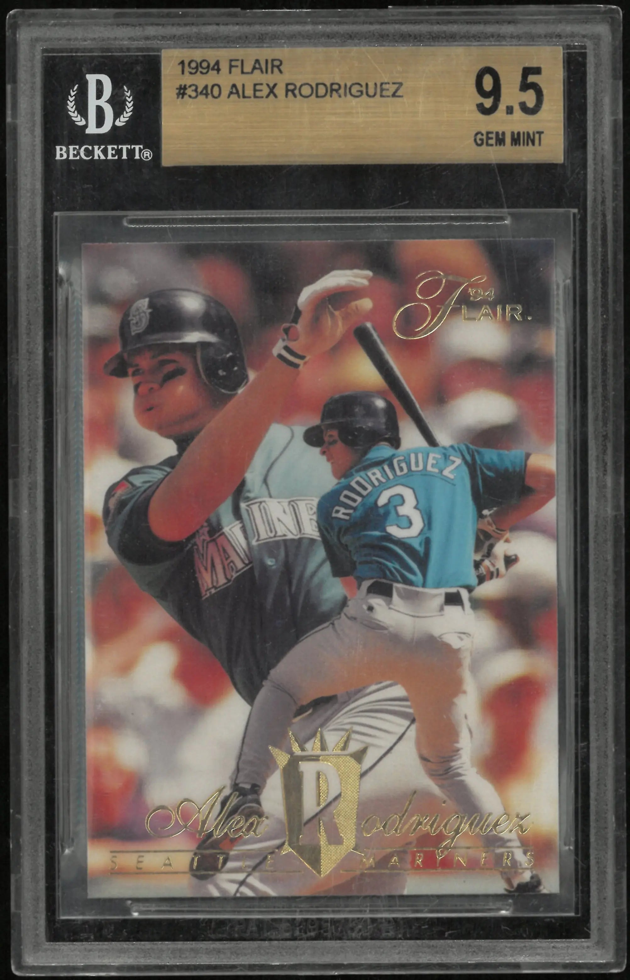 1994 Flair Alex Rodriguez #340 BGS 9.5 
