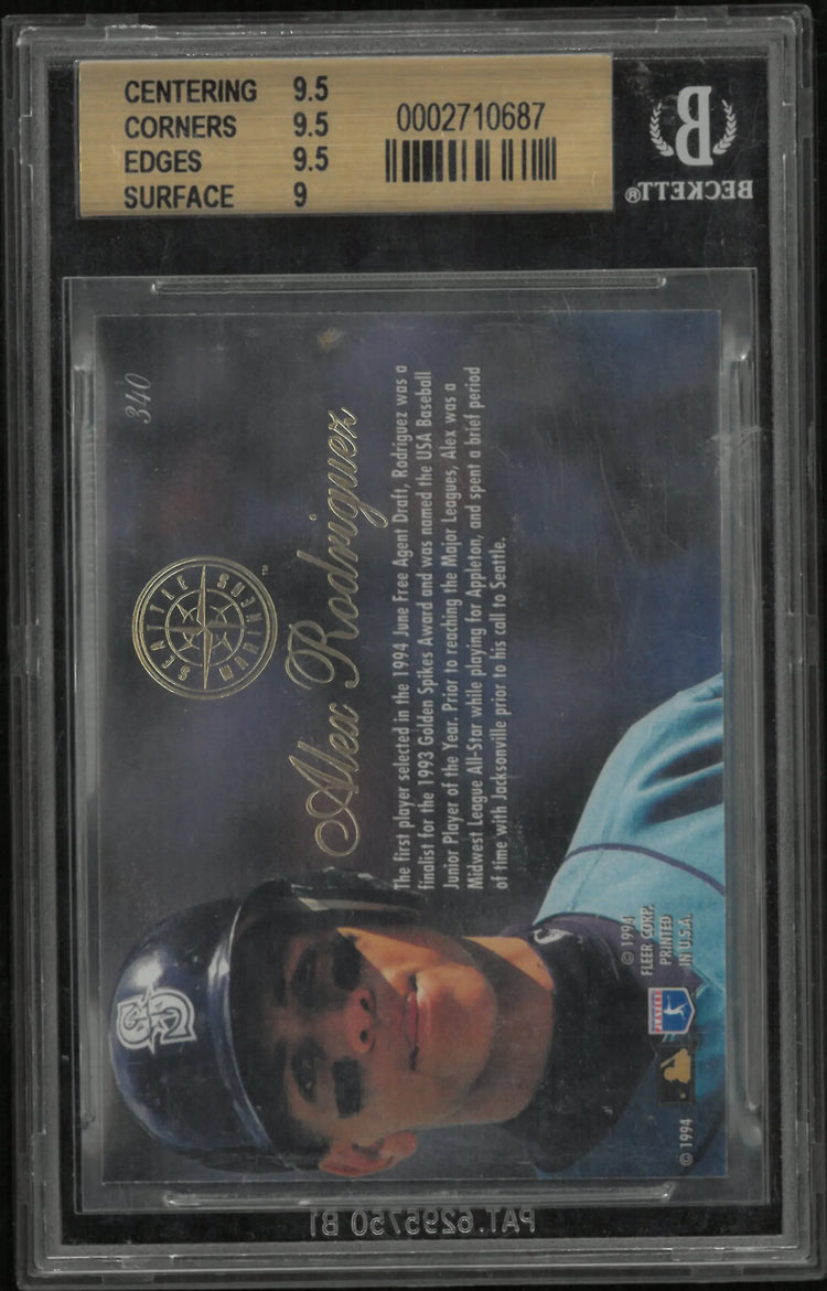 1994 Flair Alex Rodriguez #340 BGS 9.5 