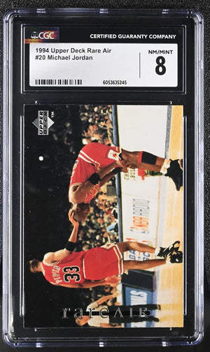 1994 Upper Deck Basketball Rare Air Michael Jordan CGC 8 