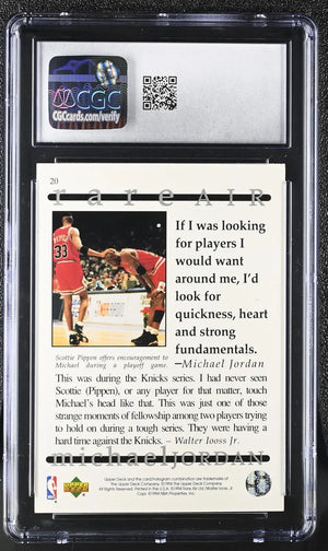 1994 Upper Deck Basketball Rare Air Michael Jordan CGC 8 