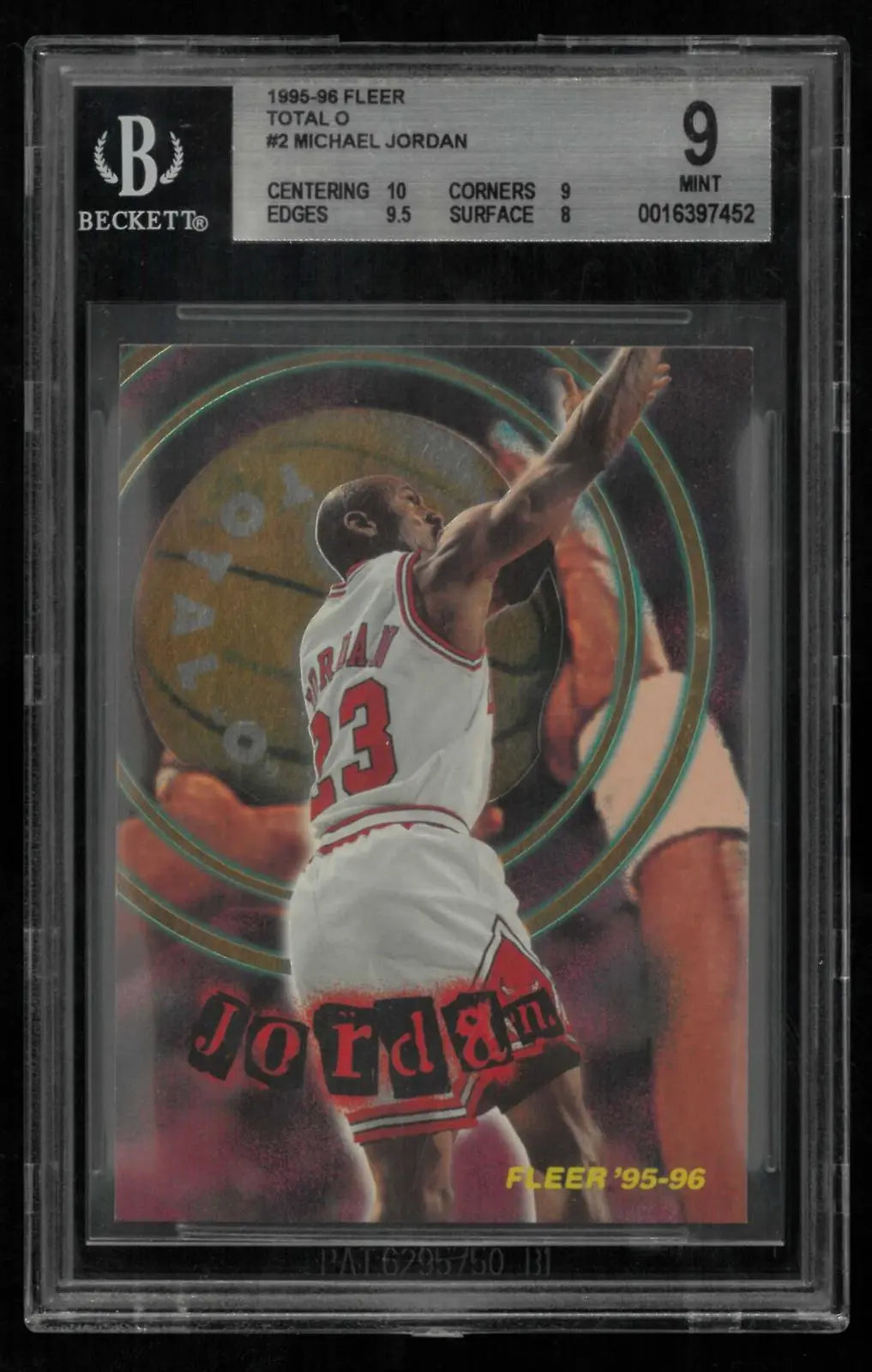 1995-96 Fleer Basketball Michael Jordan Total "O" BGS 9 