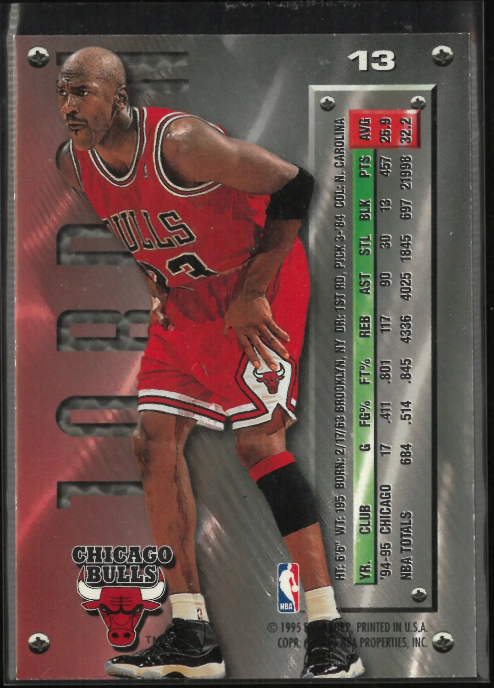 1995-96 Fleer Metal Michael Jordan 
