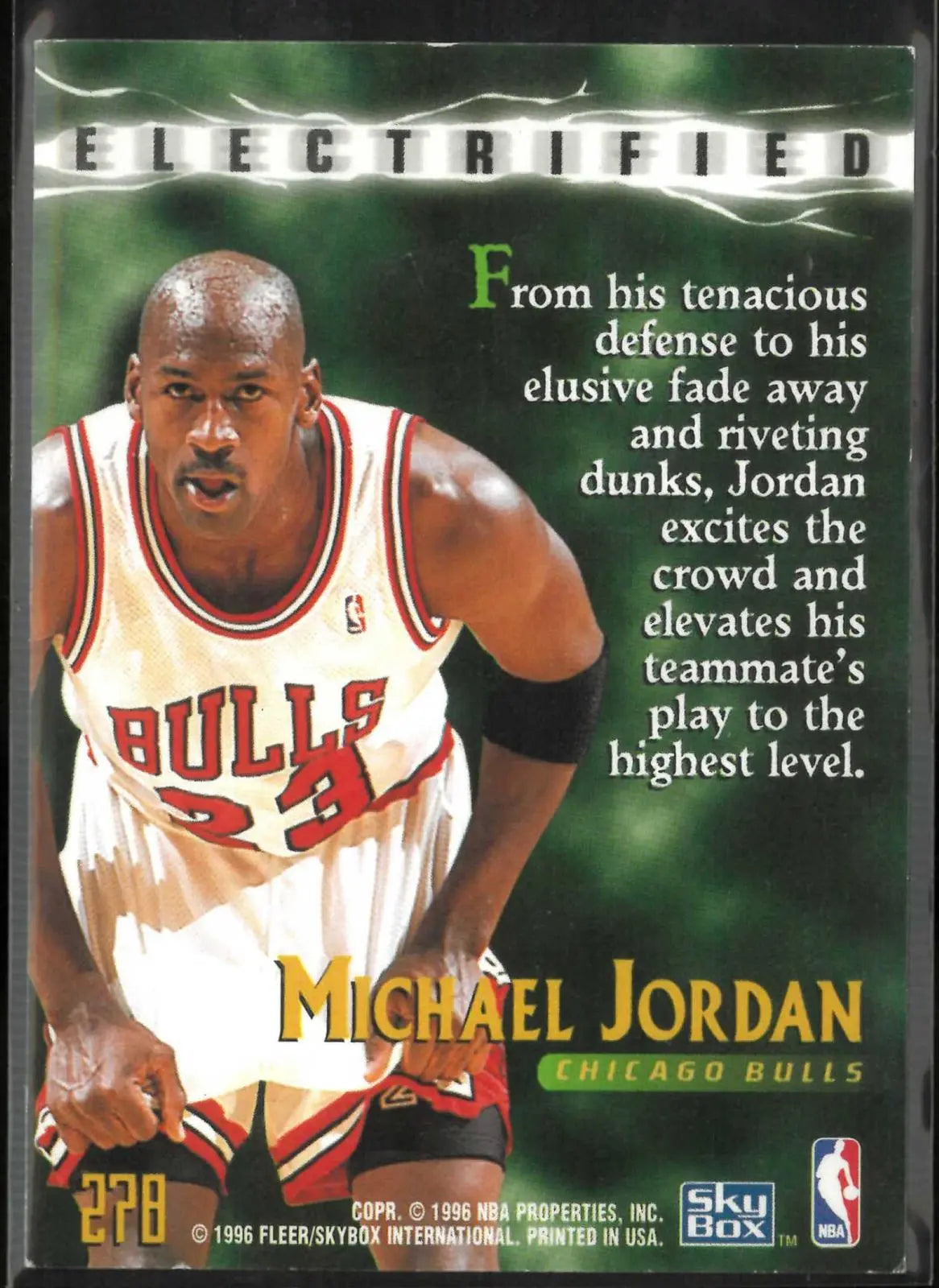 1995-96 SkyBox Premium Electrified Michael Jordan 