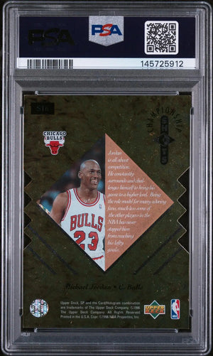 1995-96 UD SP Championship Series Championship Shots Michael Jordan Gold PSA 6 