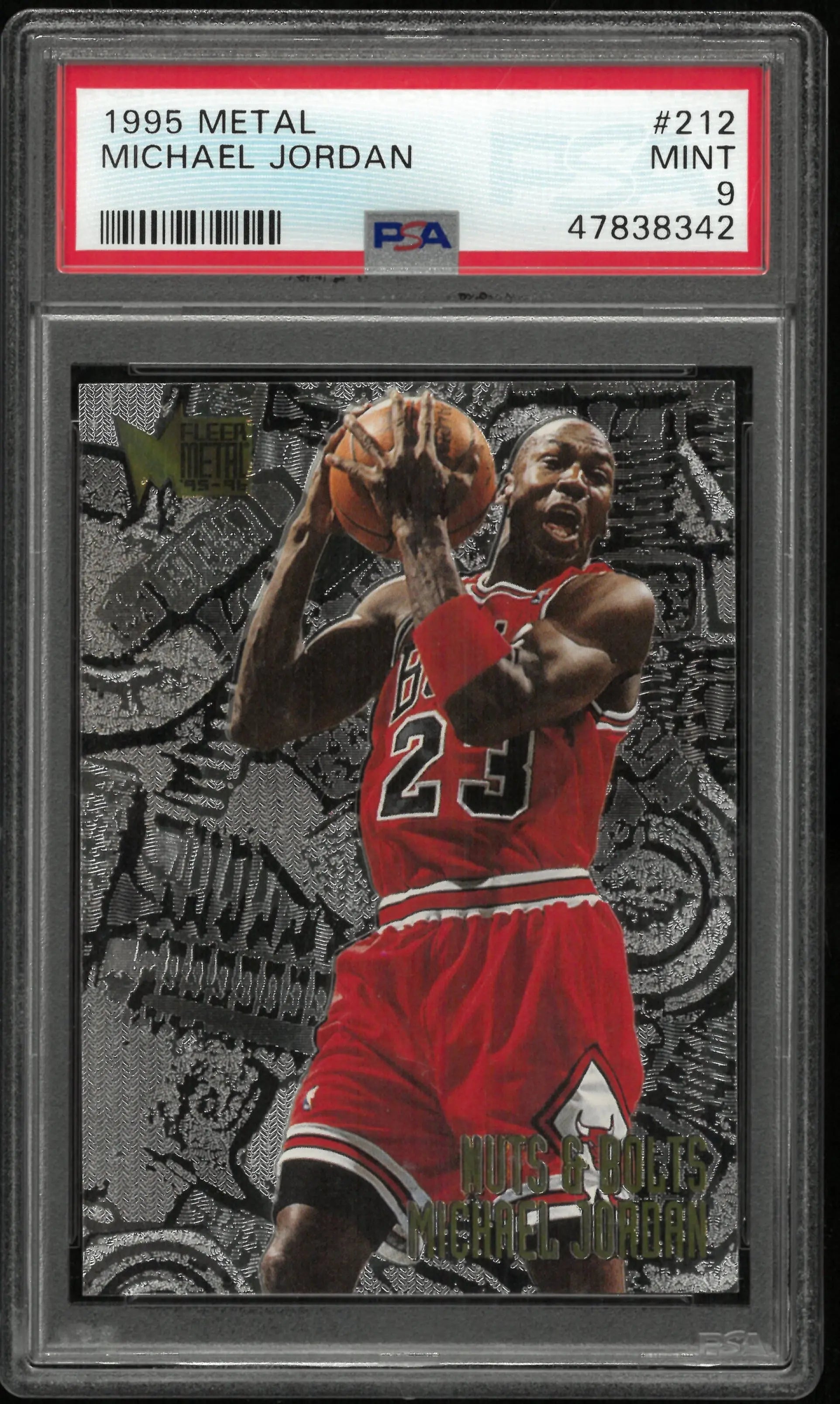 1995 Fleer Metal Basketball Michael Jordan #212 PSA 9 