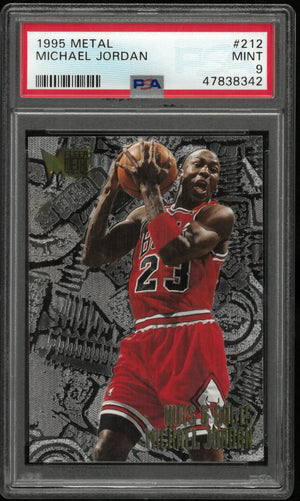 1995 Fleer Metal Basketball Michael Jordan #212 PSA 9 