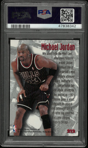 1995 Fleer Metal Basketball Michael Jordan #212 PSA 9 