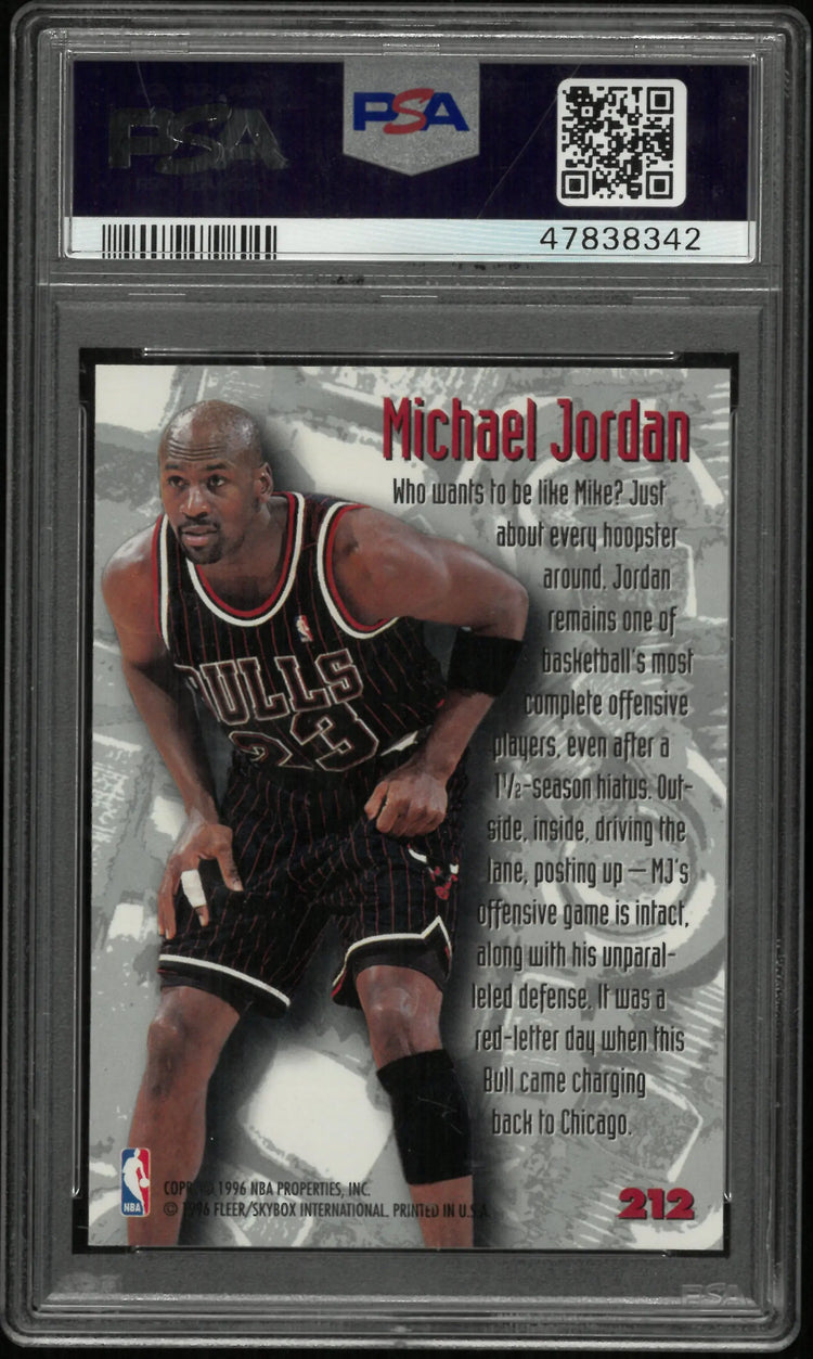 1995 Fleer Metal Basketball Michael Jordan #212 PSA 9 