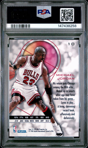 1995 Skybox E-XL Michael Jordan Blue PSA 10 
