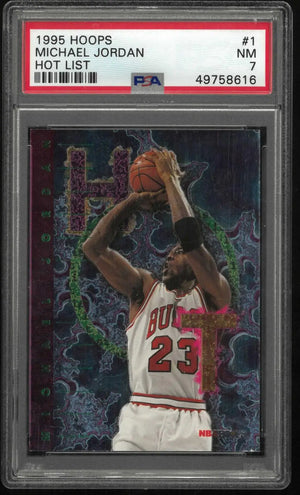 1995 Skybox Hoops Hot List Michael Jordan PSA 7 
