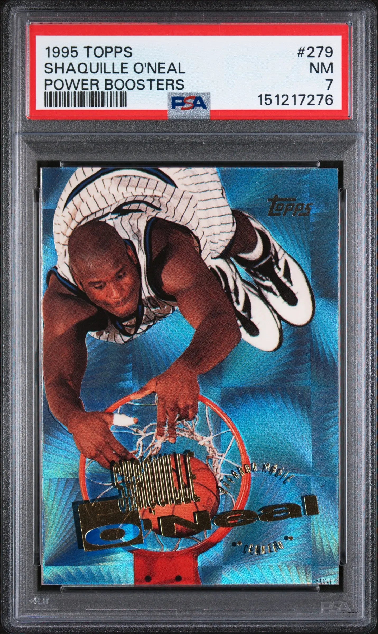 1995 Topps Power Boosters Shaquille O'Neal  PSA 7 