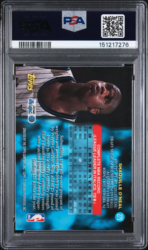 1995 Topps Power Boosters Shaquille O'Neal  PSA 7 