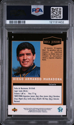 1995 Upper Deck Argentino Diego Maradona PSA 9 