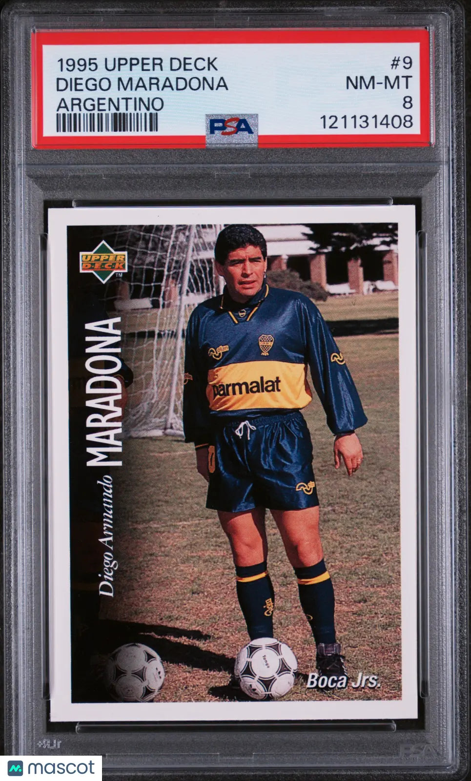 1995 Upper Deck Soccer Argentino Diego Maradona #9 PSA 8 