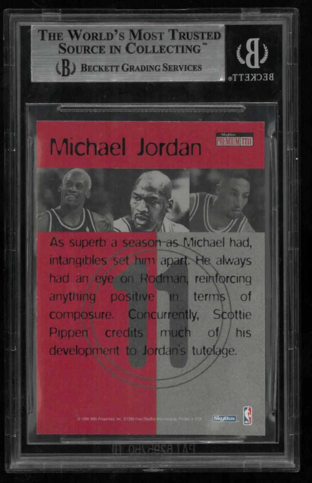 1996-97 SkyBox Premium Michael Jordan Triple Threats SP BGS 9 