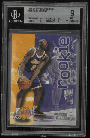 1996-97 SkyBox Premium Rookie Kobe Bryant RC BGS 9 
