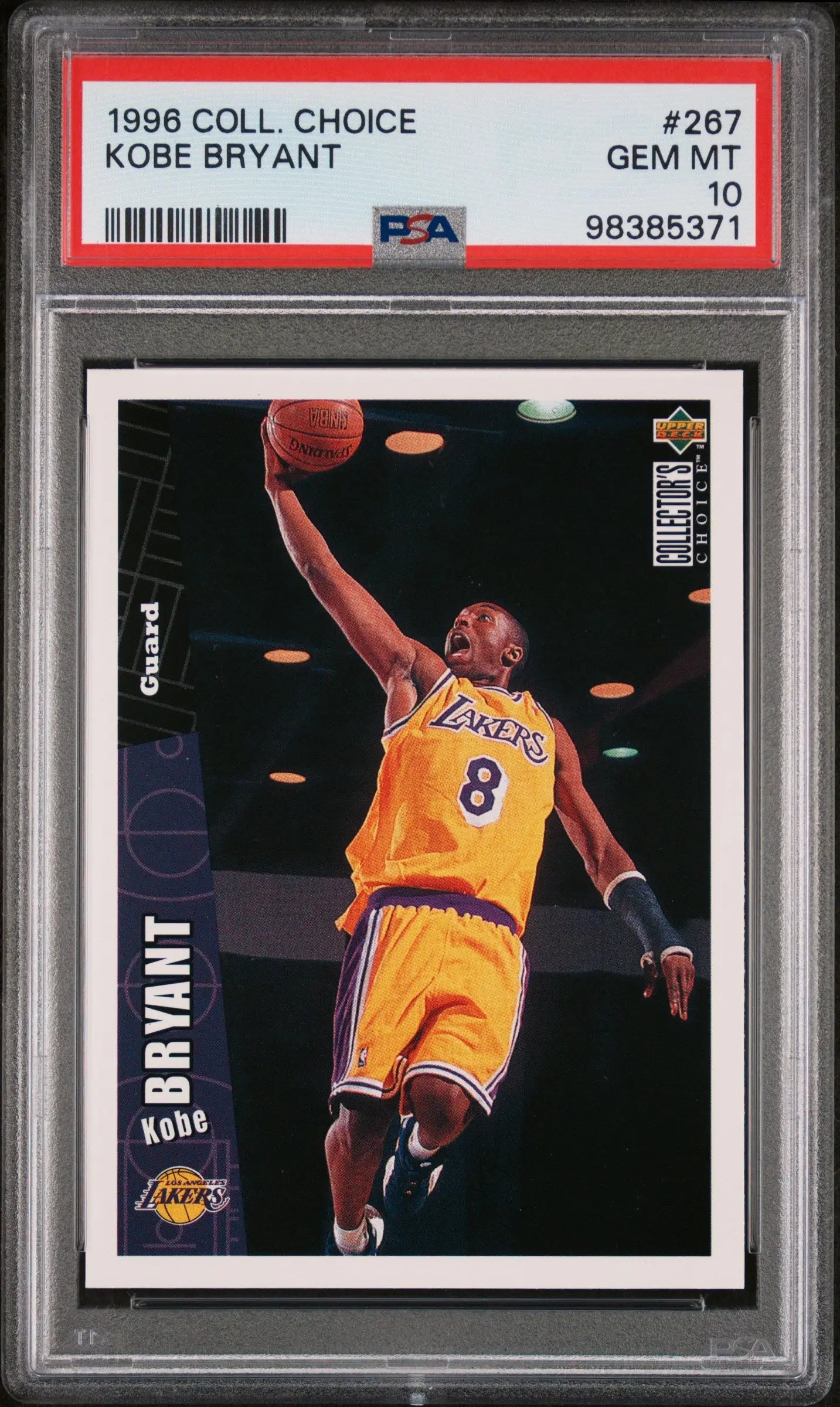 1996 Collector's Choice Rookie Kobe Bryant RC PSA 10 