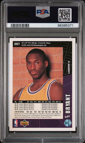 1996 Collector's Choice Rookie Kobe Bryant RC PSA 10 
