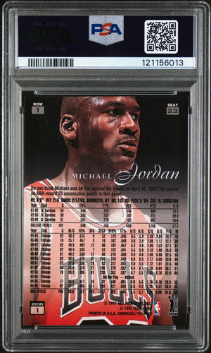 1996 Flair Showcase Michael Jordan  Row 1 PSA 7 