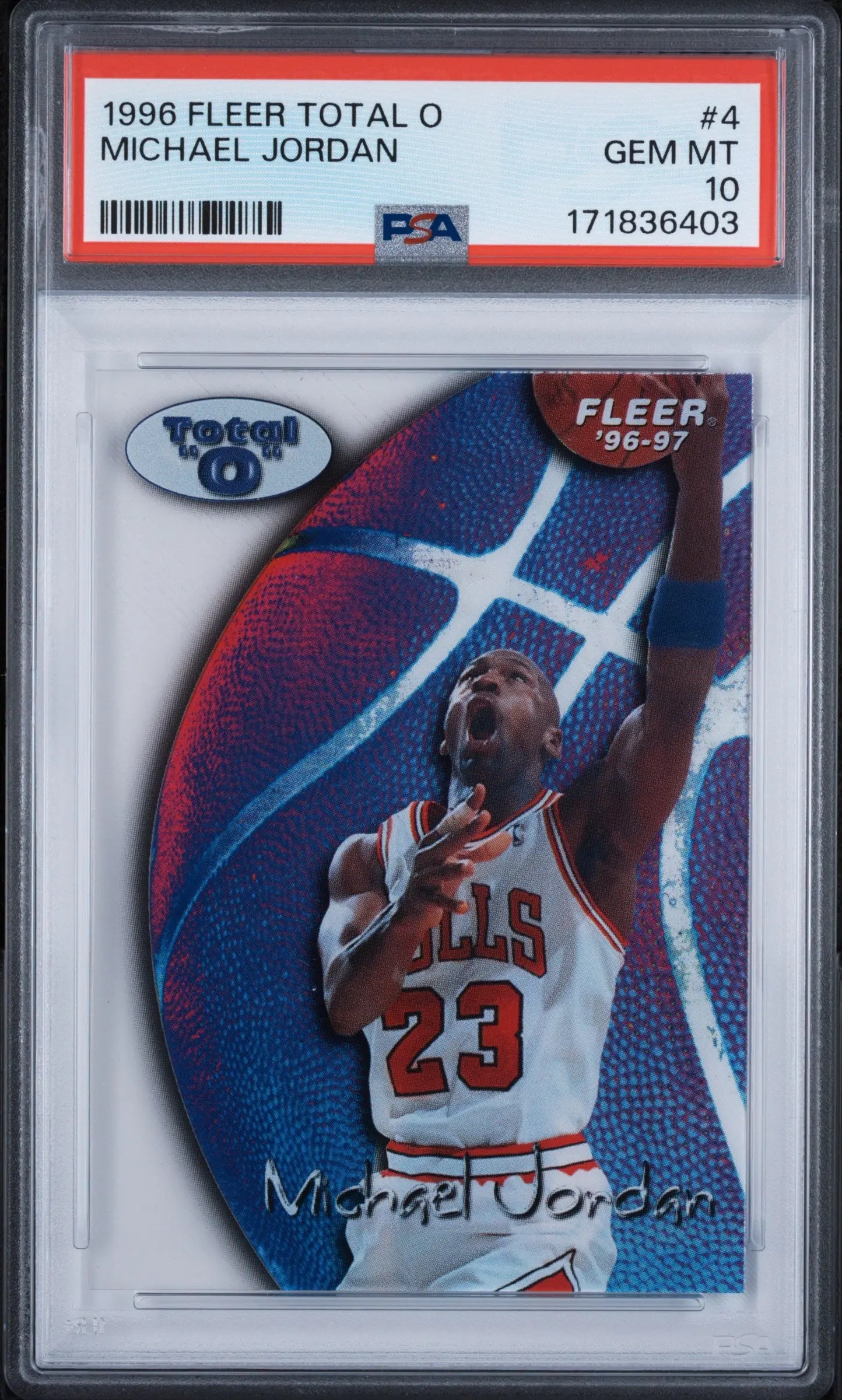 1996 Fleer Total O Michael Jordan PSA 10 