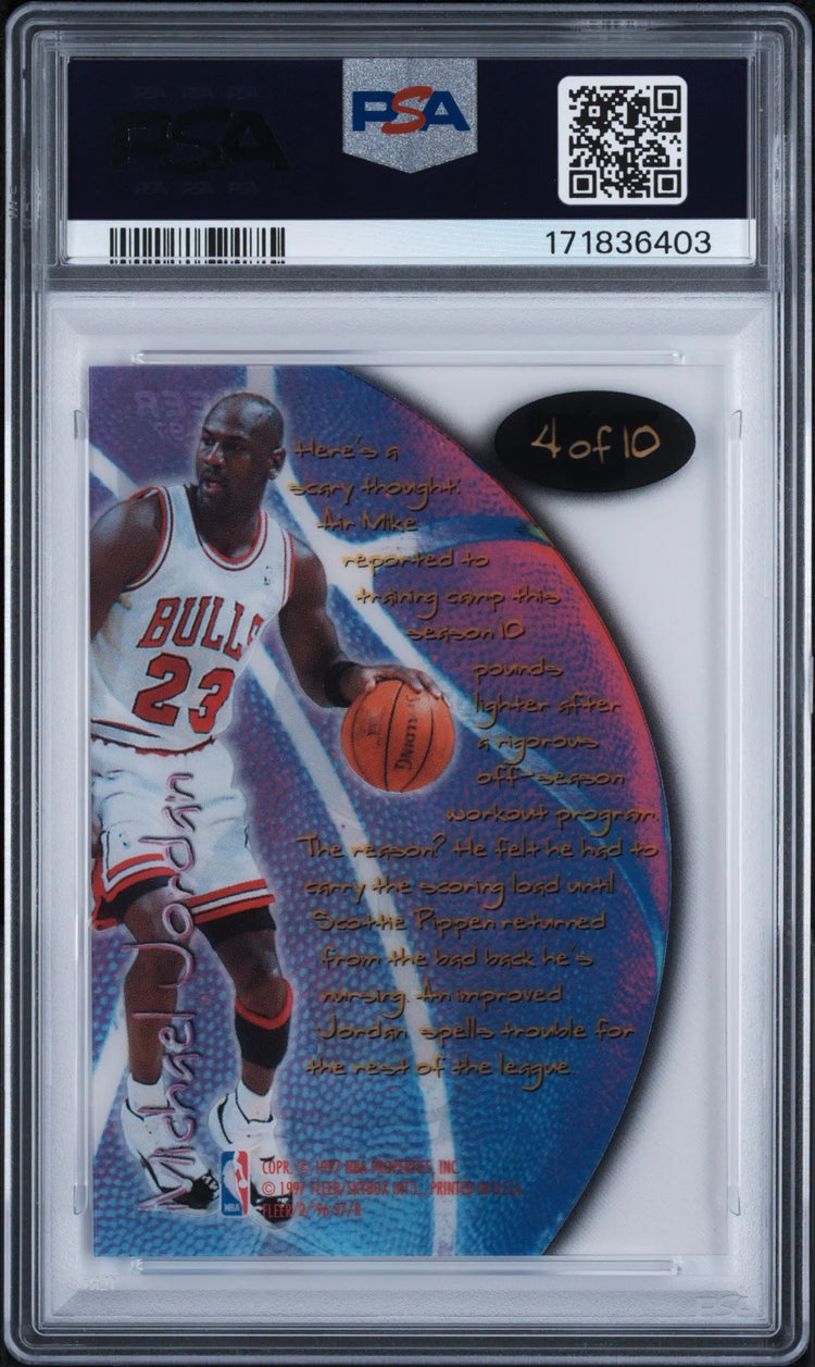 1996 Fleer Total O Michael Jordan PSA 10 