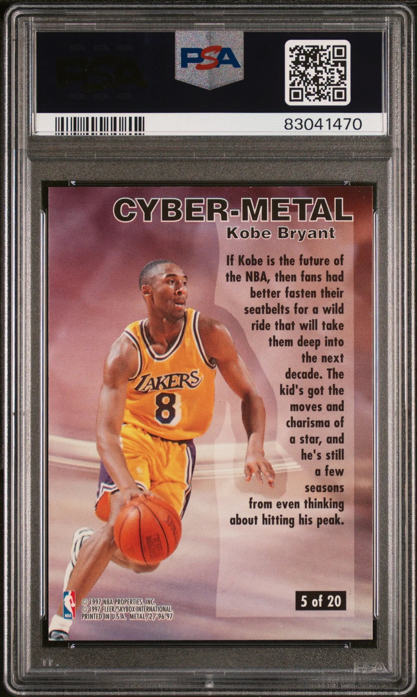 KOBE BRYANT 1996-97 EX RC PSA 8 コービー高騰中！ KOBE BRYANT 1996