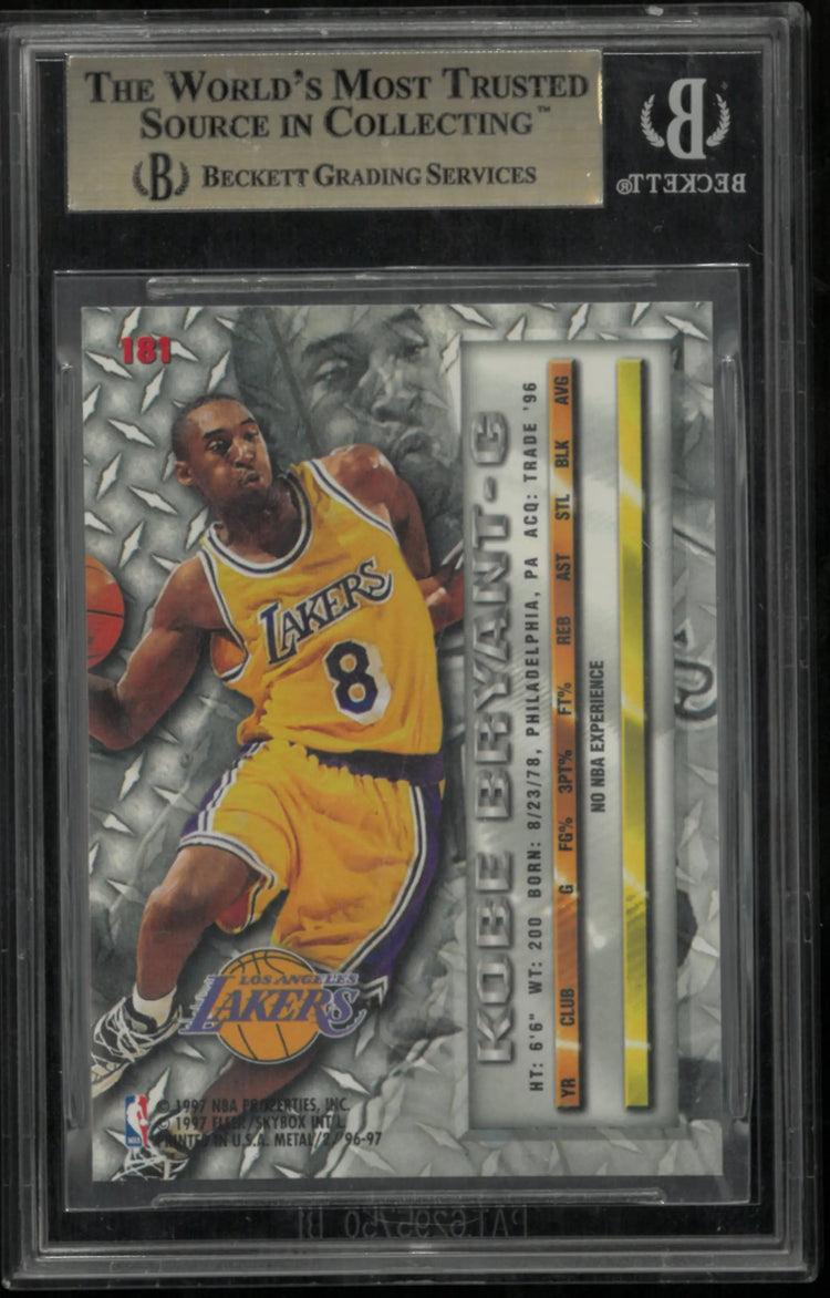 1996 Metal Kobe Bryant RC Rookie #181 BGS 9.5 