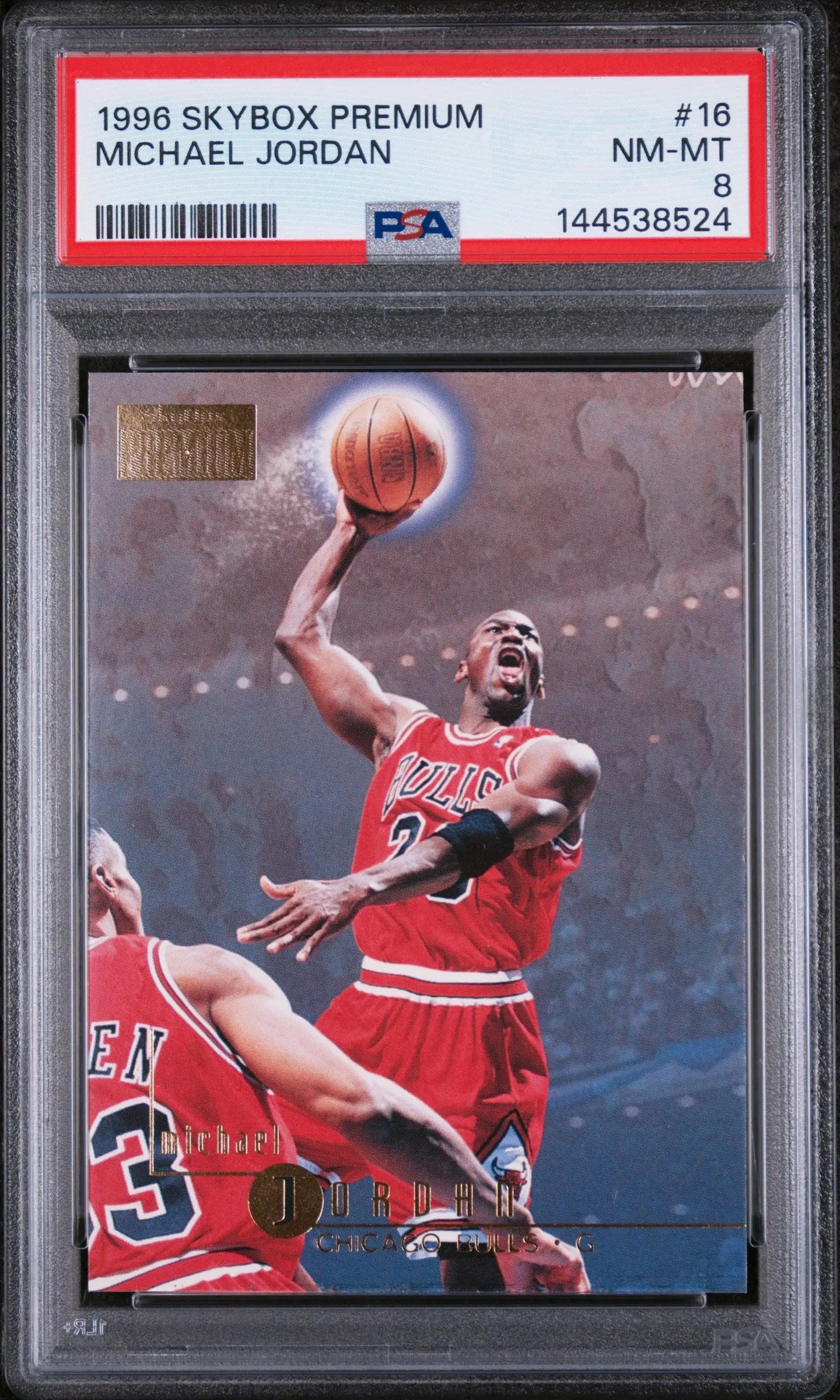 1996 Skybox Premium Michael Jordan PSA 8 