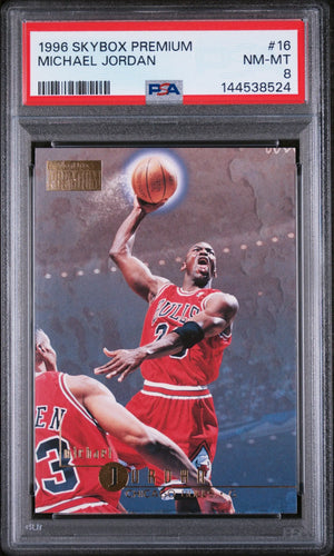 1996 Skybox Premium Michael Jordan PSA 8 