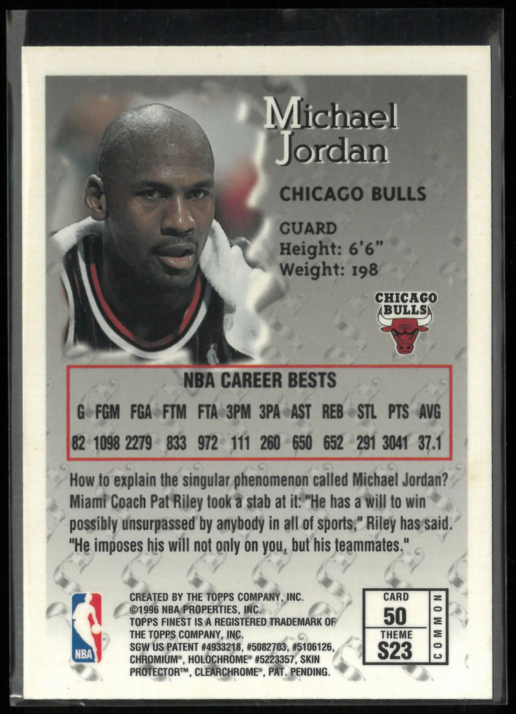 1996 Topps Fine Sterling Michael Jordan 