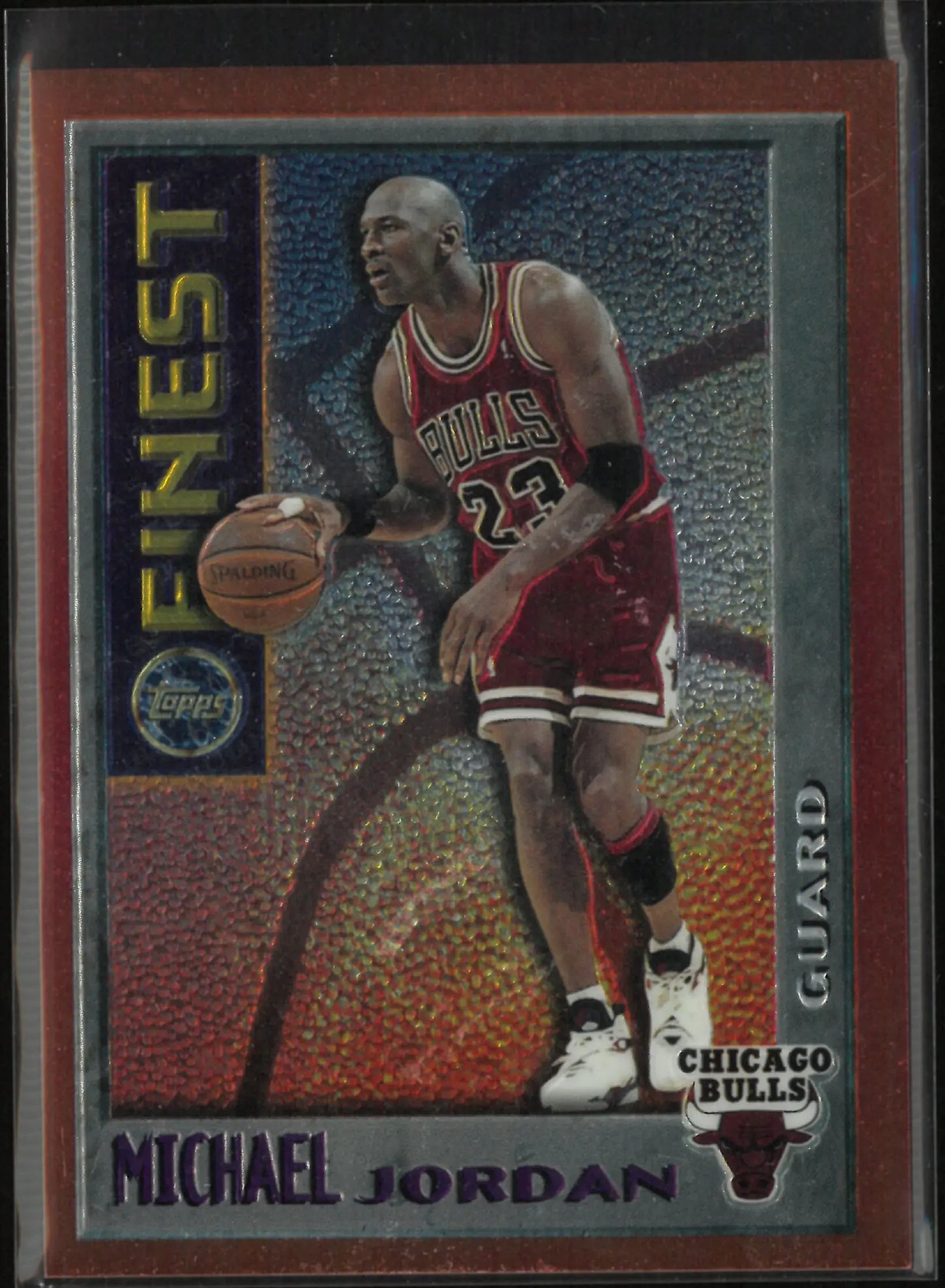1996 Topps Finest Michael Jordan Orange 