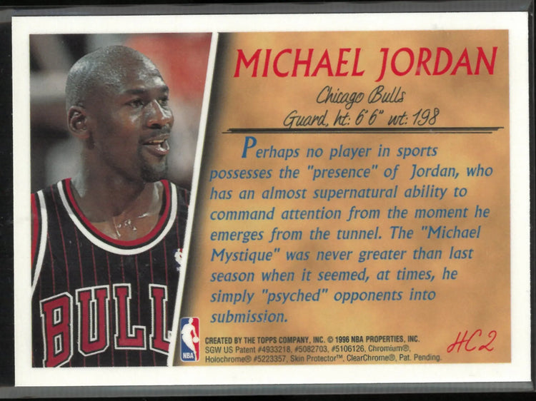 1996 Topps Holding Court Michael Jordan 
