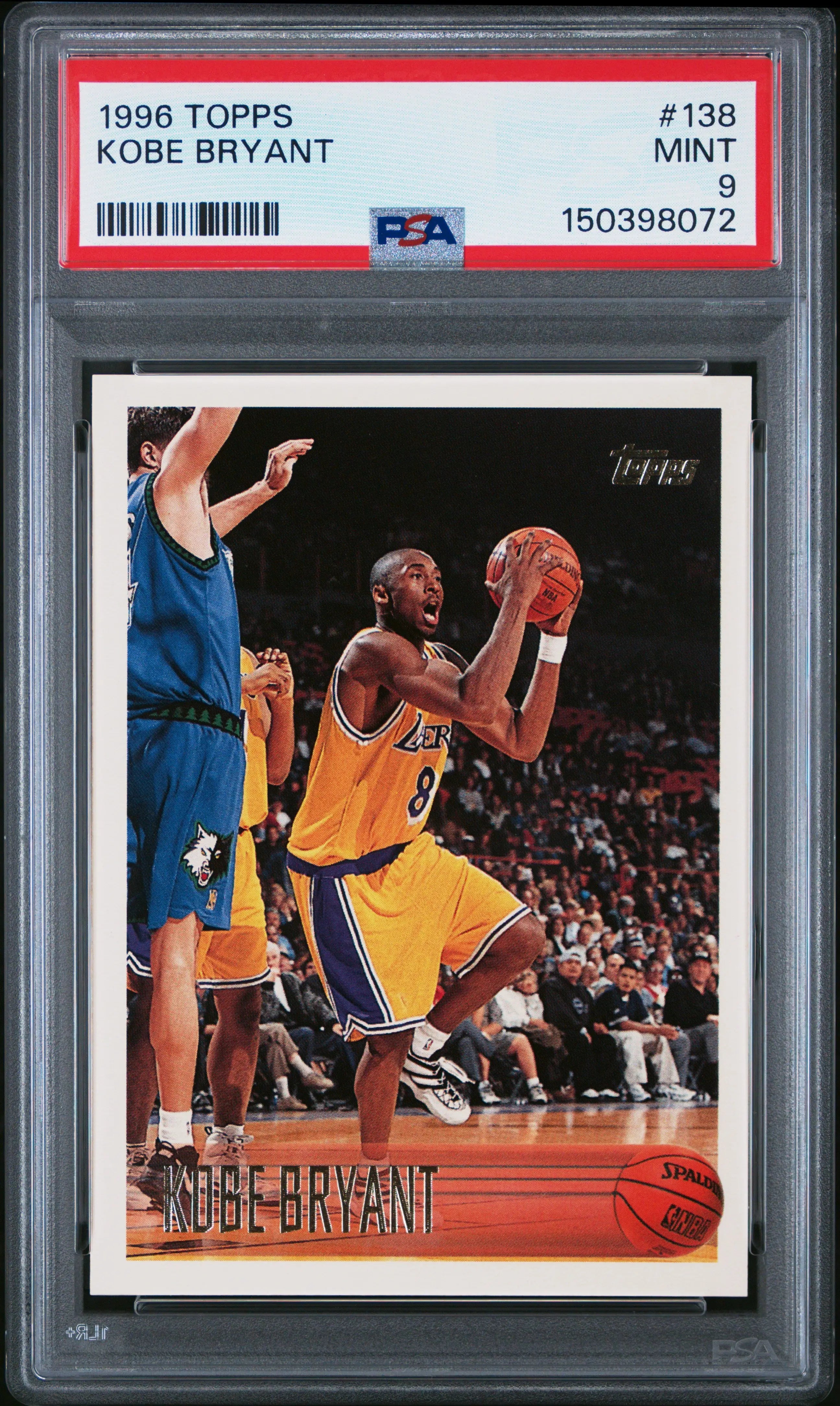 1996 Topps Kobe Bryant PSA 9 