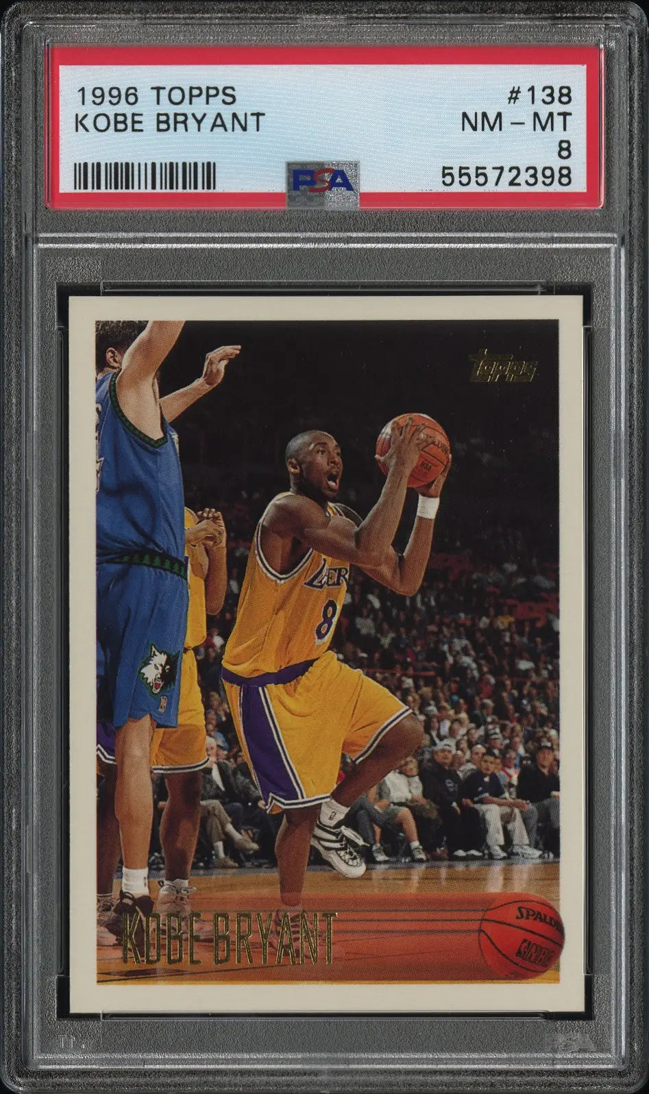 1996 Topps Rookie Kobe Bryant RC PSA 8 
