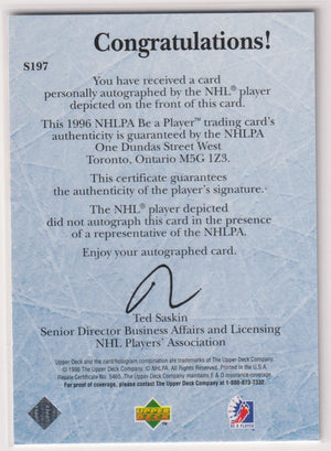 1996 Upper Deck Be A Player Autograph Patrick Roy Auto 