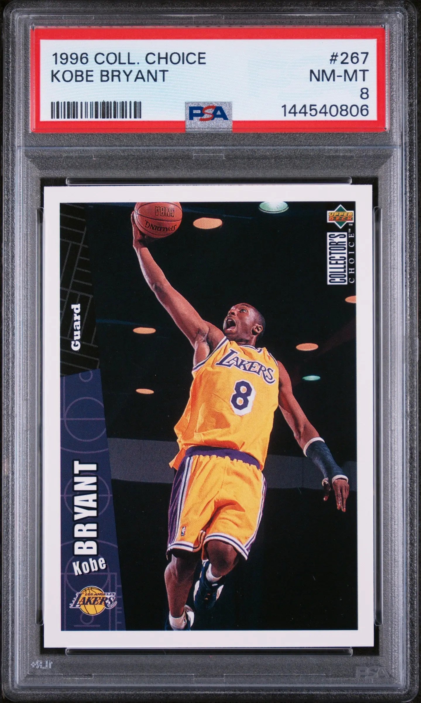 1996 Upper Deck Collector's Choice Kobe Bryant RC #267 PSA 8 