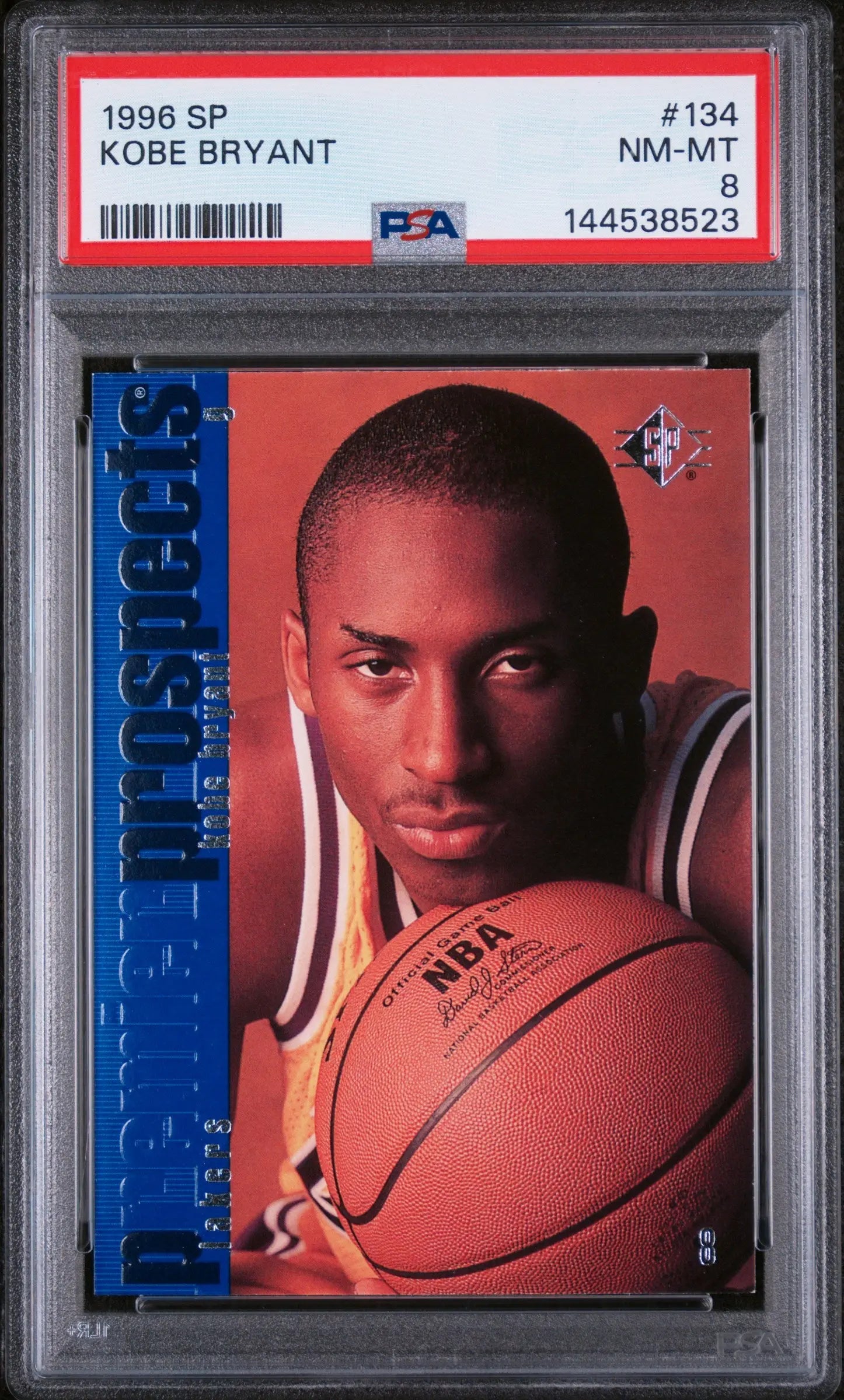 1996 Upper Deck Premier Prospect Rookie SP Kobe Bryant RC PSA 8 