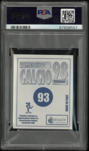1997-1998 Merlin's Calcio 98 Stickers Andrea Pirlo #93 PSA 8 