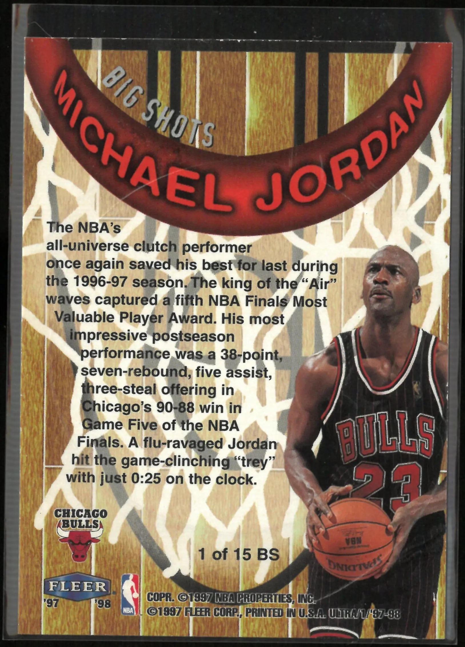 1997-98 Fleer Big Shots Michael Jordan 