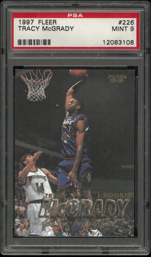 1997-98 Fleer Rookie Tracy McGrady RC PSA 9 