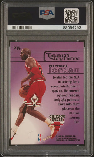 1997-98 Team Skybox Premium Basketball Michael Jordan PSA 10 